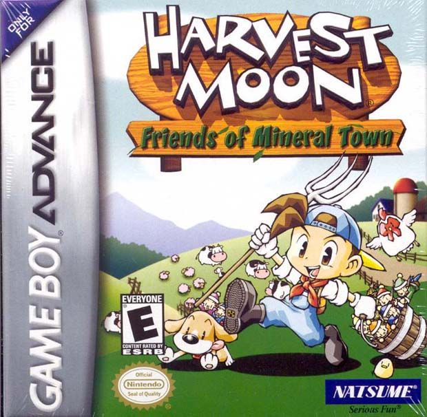 Harvest Moon: Friends of Mineral Town box art for GameBoy Advance